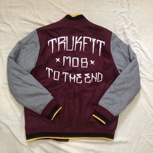 Truckfit Letterman Varsity Embroidered Jacket Med.